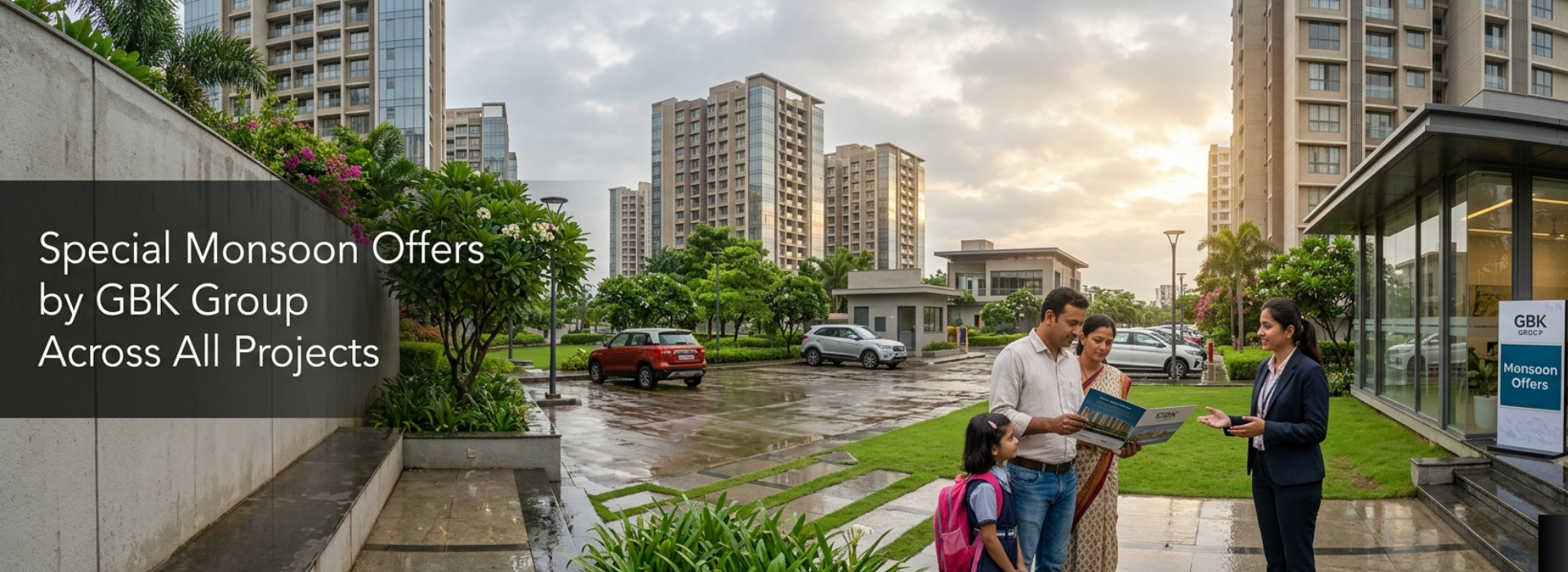 Apartment project with special monsoon property offers by GBK Group